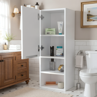Sunvega Milwaukee Medicine Cabinet with Two Interior Shelves and Semi-Open Bottom