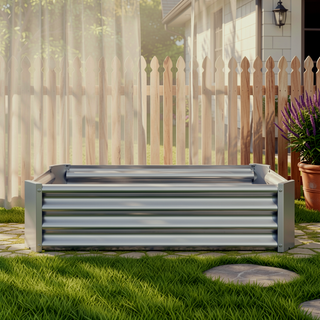 Sunvega 72x36x12 Inch Metal Raised Garden Bed for Plants Vegetables and Flowers