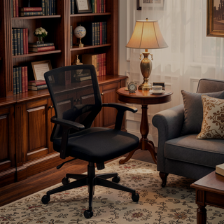 Sunvega Ergonomic Mesh Office Chair with Breathable Mid-Back Design