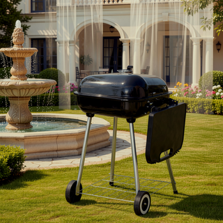 Sunvega 2 Burner Portable Gas BBQ Grill with Lid Thermometer and Foldable Legs