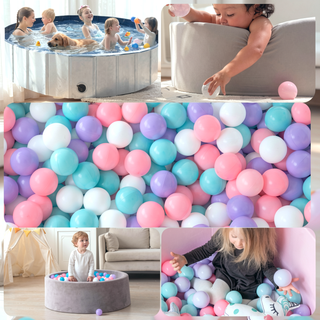 Sunvega 500 Count 2.2 Inch Crushproof Phthalate Free BPA Free Ball Pit Balls for Kids