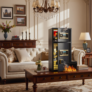 Sunvega Large Digital Security Safe with Dual Alarm and Hidden Code Function