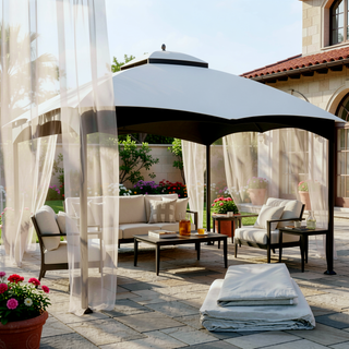 Sunvega Heavy Duty Replacement Gazebo Top with Air Vent and Drain Holes