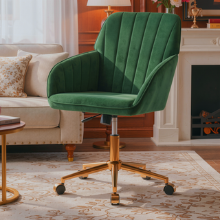 Sunvega Ergonomic Swivel Chair with Soft Memory Foam Cushion and Lumbar Support