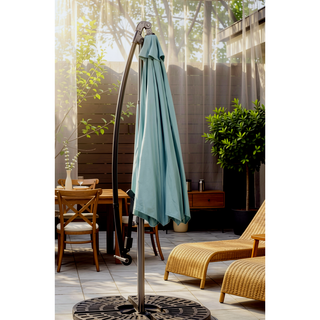 Sunvega 15-Foot Rectangular Outdoor Umbrella with Crank for Patio and Garden