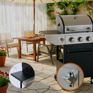 Sunvega 3 Burner Stainless Steel Propane Gas Grill with Side Burner and Electronic Pulse Ignition