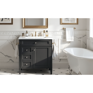 Sunvega Modern Minimalist 30'' Bathroom Vanity with Top Sink and Ample Storage
