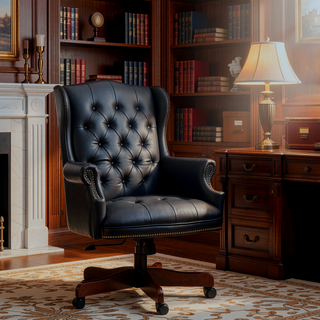 Sunvega Executive Office Chair with High Back Reclining and Thick Padded PU Leather