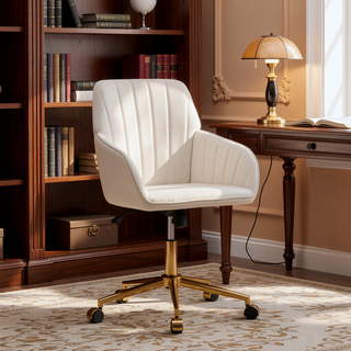 Sunvega Ergonomic Swivel Chair with Soft Memory Foam Cushion and Lumbar Support