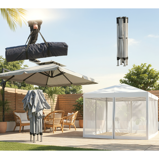 Sunvega Pop Up Canopy Tent with Netting for Instant Shade and Outdoor Gatherings