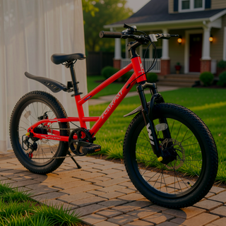 Sunvega 20 Inch 7-Speed Mountain Bike for Boys and Girls Ages 6-12 with Front Suspension