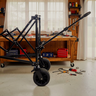 Sunvega Heavy Duty Folding Utility Wagon Cart with 480lbs Capacity and All Terrain Wheels