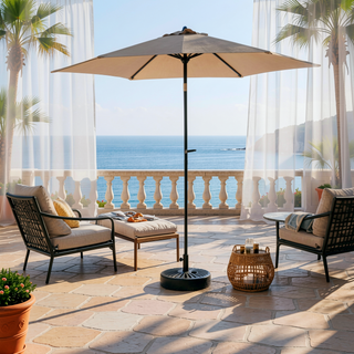 Sunvega 15-Foot Rectangular Outdoor Umbrella with Crank for Patio and Garden