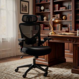 Sunvega Ergonomic Office Chair with Adjustable Lumbar Support and Headrest