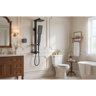 Sunvega Rainfall Wall Mounted Shower System with 6 Body Sprays