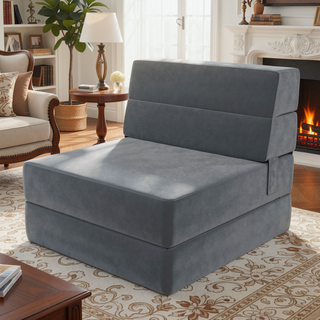 Sunvega 5-in-1 Convertible Foldable Flip Chair and Lounger with Headrest