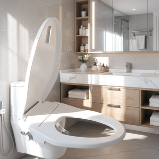 Sunvega Non-Electric Bidet Toilet Seat with Heated Seat and Dual Wash Modes