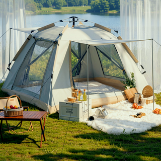 Sunvega 2-3 Person All-Season Camping Tent with Awning and Mosquito Screen