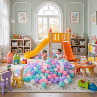 Sunvega 500 Count 2.2 Inch Crushproof Phthalate Free BPA Free Ball Pit Balls for Kids