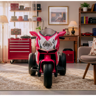 Sunvega Kids Electric Motorcycle with Headlights Music MP3 Player for 3-4 Years Boys