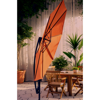 Sunvega 15-Foot Rectangular Outdoor Umbrella with Crank for Patio and Garden