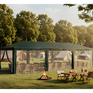 Sunvega Outdoor Party Canopy Tent with Removable Mesh Sidewalls for Shade