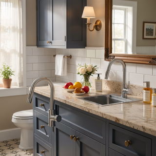 Sunvega Brushed Nickel Pull Out Kitchen Sink Faucet with Single Handle