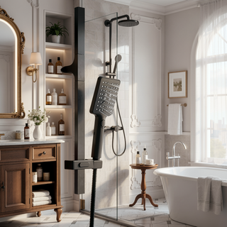 Sunvega Wall Mounted Rainfall Shower System with Hand Shower and Bodysprays