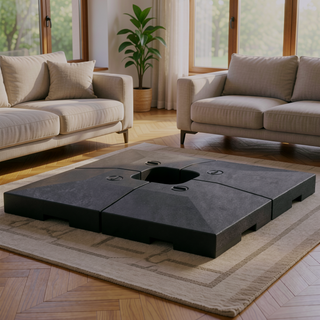 Sunvega Heavy-Duty 4-Piece Cantilever Umbrella Base Set with 176 lbs Water or 264 lbs Sand Capacity