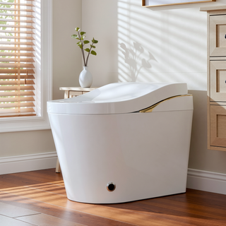 Sunvega Tankless Smart Toilet with Bidet, Auto Flush, Heated Seat, and Foam Shield