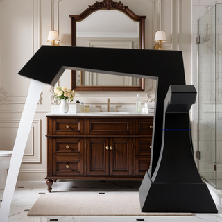 Sunvega Modern Brushed Nickel Bathroom Faucet with Drain and Supply Kits