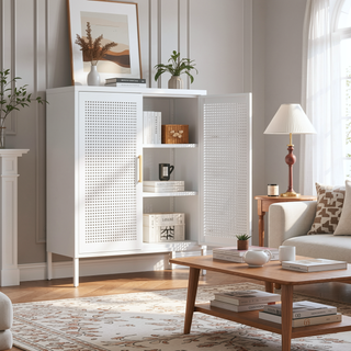 Sunvega High Strength Steel Storage Cabinet with Adjustable Shelves and Doors