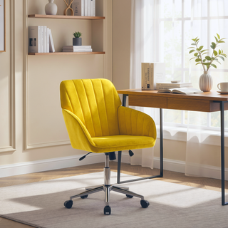 Sunvega Ergonomic Swivel Chair with Soft Memory Foam Cushion and Lumbar Support