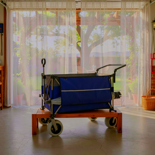 Sunvega Multi-Functional Push-Pull Folding Wagon Cart with 360° All-Terrain Wheels