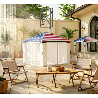 Sunvega Pop Up Canopy Tent with Netting, Wheeled Bag, Sandbags, and 4 Zipper Sidewalls