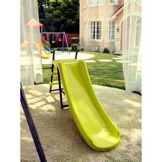 Sunvega Saucer Swingset with Mini Slide Net Swing for Outdoor Playground Age 3+