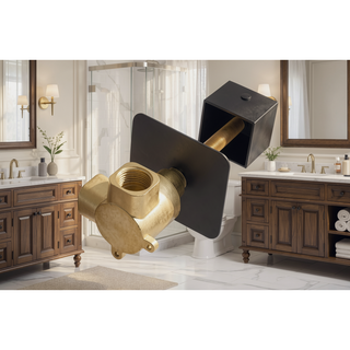 Sunvega 3/4-Inch Cast Metal High Flow Master Shower Volume Control Valve