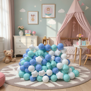 Sunvega 500 Count 2.2 Inch Crushproof Phthalate Free BPA Free Ball Pit Balls for Kids