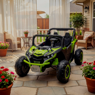 Sunvega 24V Two-Seater Kids Ride On UTV with Remote Control and Four-Wheel Suspension