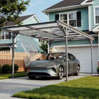 Sunvega 16x10 FT Outdoor Carport with Aluminum Alloy Frame and Polycarbonate Panels