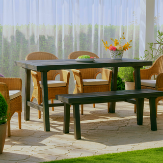 Sunvega Honey Eucalyptus Wooden Outdoor Dining Stool with Weather Resistant Finish