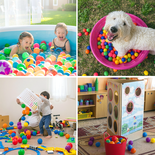 Sunvega 500 Count 2.2 Inch Crushproof Phthalate Free BPA Free Ball Pit Balls for Kids