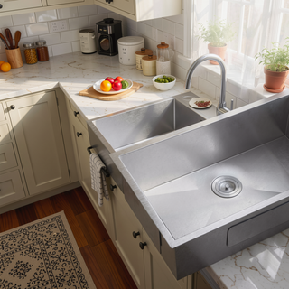 Sunvega 16 Gauge T304 Stainless Steel Undermount Kitchen Sink with Drain Assembly