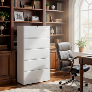 Sunvega 4 Drawer Metal Vertical File Cabinet with Lock for A4 Legal Letter Size