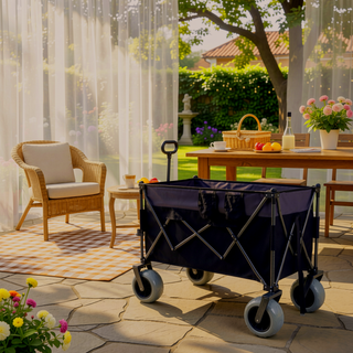 Sunvega Heavy-Duty Folding Wagon Cart with All-Terrain Wheels and 480lbs Capacity