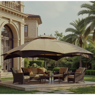 Sunvega Heavy Duty Replacement Gazebo Top with Air Vent and Drain Holes