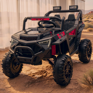 Sunvega 24V 400W Kids Electric UTV with Parent Remote Control and Four-Wheel Suspension