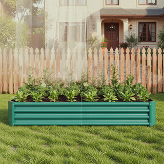 Sunvega 72x36x12 Inch Metal Raised Garden Bed for Plants Vegetables and Flowers