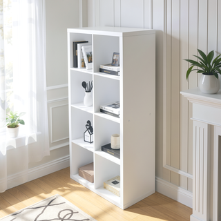Sunvega 8-Cube Storage Organizer with Open Back Shelves for Home Office