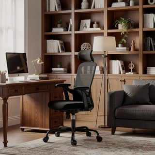 Sunvega Ergonomic Office Chair with Adjustable Headrest and Lumbar Support for Home Office